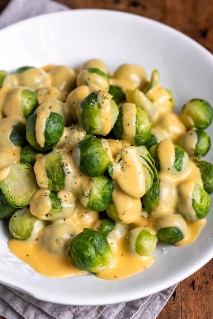 Cheesy Brussels Sprouts Wow Easy Recipes
