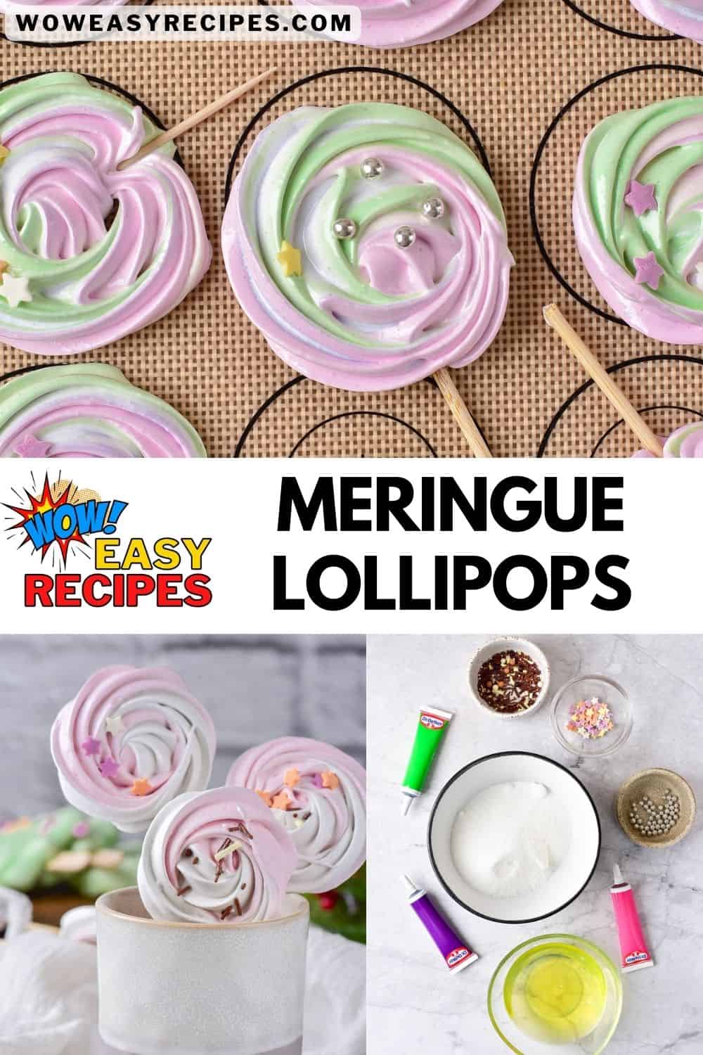 Meringue Lollipops Wow Easy Recipes
