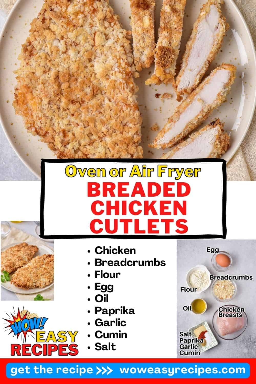 Breaded Chicken Cutlets Wow Easy Recipes